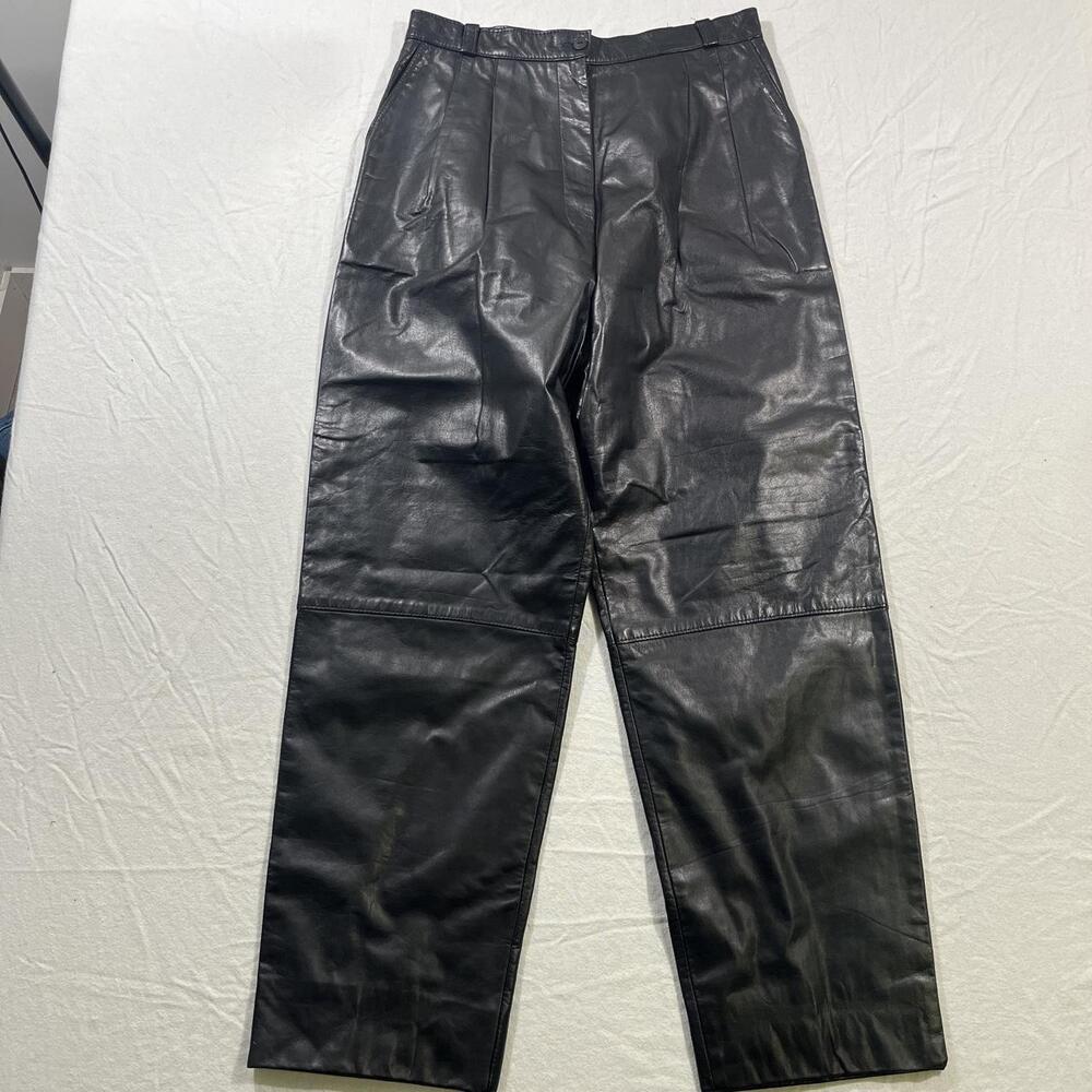 Vintage 80s 90s Dominic Bellissimo Genuine Leather Pants Size 12